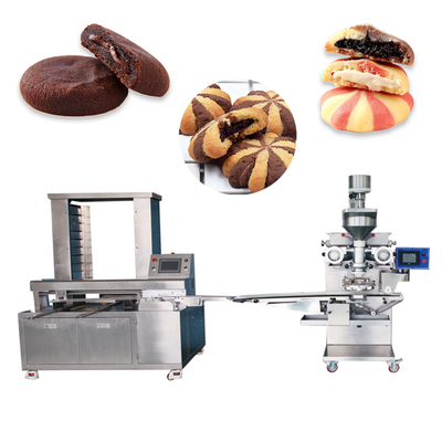 Liquid Filling Cookie Production Line Machine With Chocolate Stuffed Filled