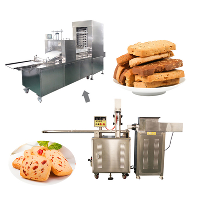 Automatic Slicing And Arranging Frozen Cookie Production Line