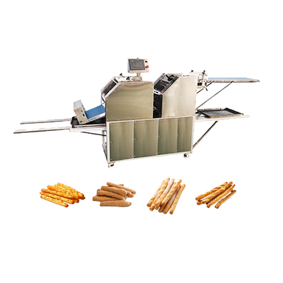 Grissini Dough Stick Maker / Pretzel Bread Stick Forming Machine For Food Plants