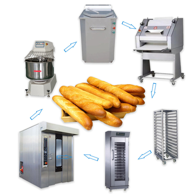 One Stop Solution Full Set Baking Equipment Baguette Making Production Line