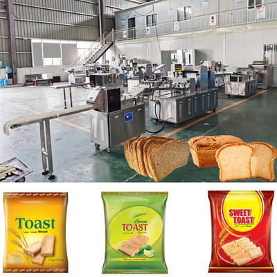 Linea di produzione di pane tostato Rusk Biscuit Zwieback Secco Toast Corde di formazione della macchina