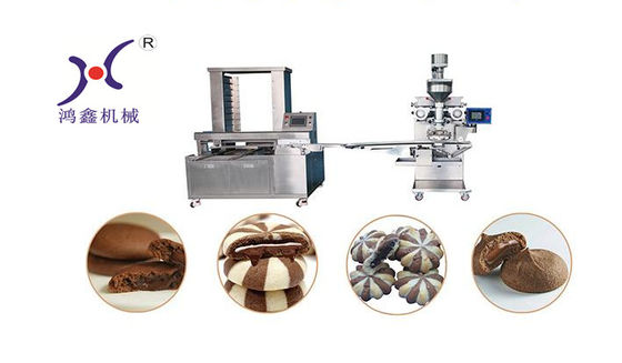 Biscotti del cioccolato del touch screen di delta che formano macchina con i doppi materiali da otturazione